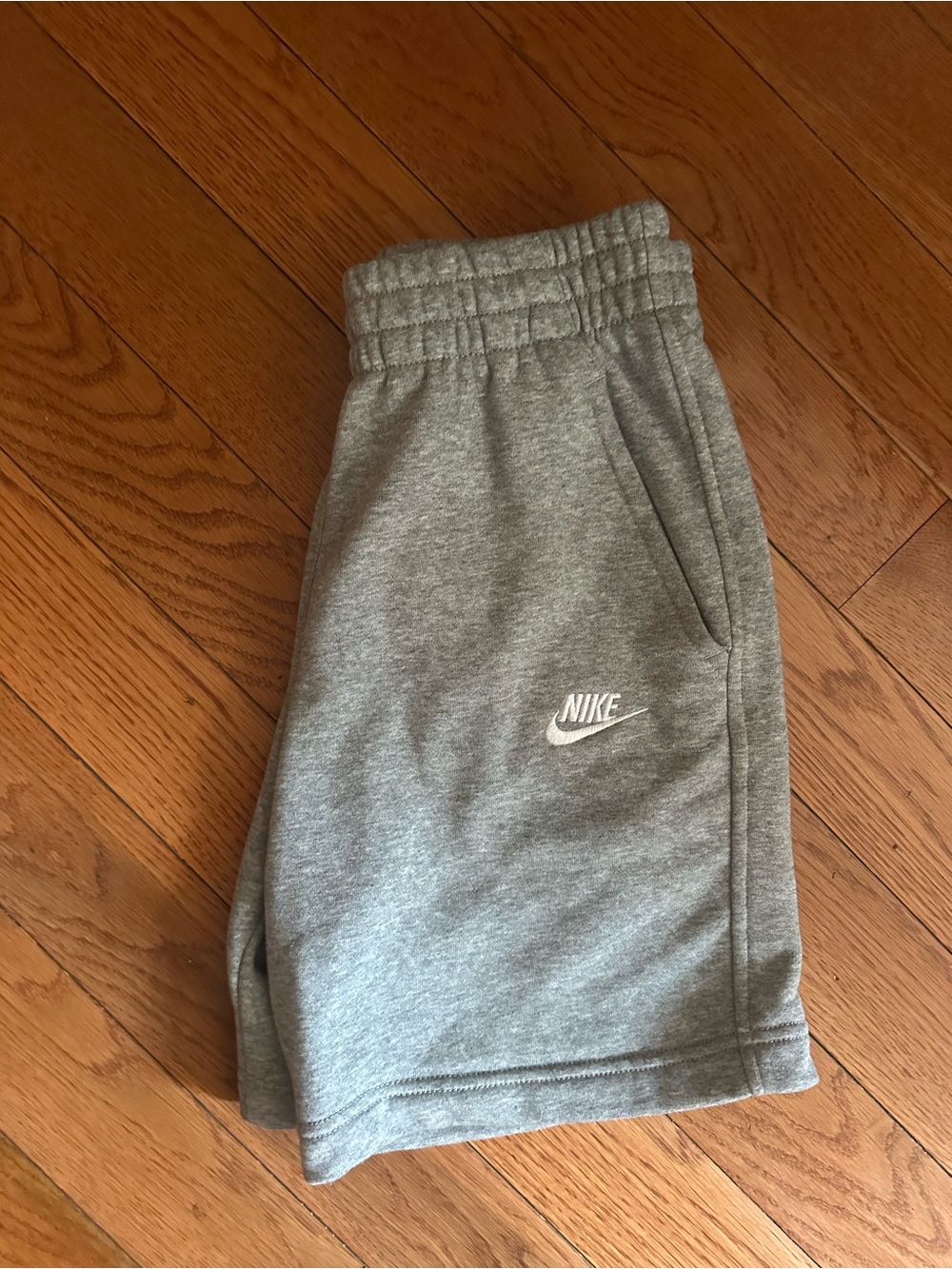 Nike Kids' Grey large. EUC. Logo Sweatshorts